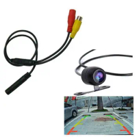 Car Backup Reverse Camera Signal Harness 4-Pin Adapter Backup Car Male To CVBS RCA Female Connector Wire Harness