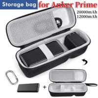 Carrying Case Shockproof Hard Travel Case EVA Anti-scratch Portable Storage Bag for Anker Prime 20000mAh Power Bank 200W&amp;Charger