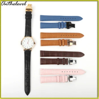 Luxury Watch Band Slub Genuine Leather Strap Accessories 18mm 20mm 22mm 24mm Butterfly Buckle Watch Strap for Smart Watches