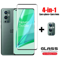 4-in-1 For Glass Oneplus 9 Pro 3D Full Curved Cover Tempered Glass One Plus 9 Pro Screen Protector Phone Glass For Oneplus 9 Pro