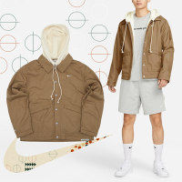 Nike 外套 Standard Issue Jacket 男款 咖啡色 風衣 長袖 連帽外套 休閒 FB1833-258