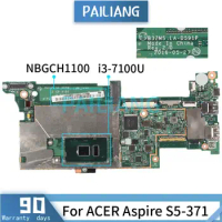Mainboard For ACER Aspire S5-371 i3-7100U Laptop motherboard LA-D591P SR2ZW Tested OK