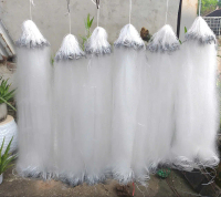 Lưới Đánh Cá 3 Màn Cước Trắng Mềm – Then 1, 2, 3, 4, 5 | Cao 1m, Dài 100m, Phao Chì Đầy Đủ