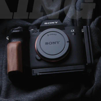 for sony a7r5 a7m4 Hand Grip Wood Bracket metal plate