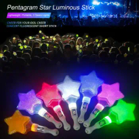 Creative Pentagram Glow Stick Vivid Color Luminous Stick Multipurpose Pentagram Star Cheer Stick Cre