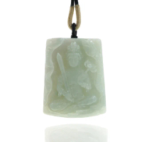 【喜緣玉品】天然冰地翡翠虛空藏菩薩(直)