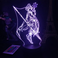 Nshin Impact Night Light 3D Illusion L Hot Game Light
