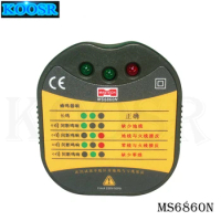 MASTECH electrical socket tester MS6860N voltage tester Line detector for ensure line safety