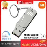 XIAOMI USB3.0 Flash Drive 128GB 256GB High Speed Waterproof Memory Stick 512GB 1TB 2TB Metal With Chain For Mobile Phone