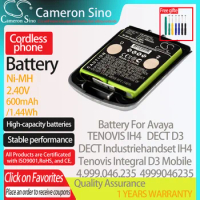 CameronSino Battery for Avaya TENOVIS IH4 DECT Industriehandset IH4 DECT D3 fits DeTewe 4.999.046.235 Cordless phone Battery