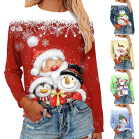 2025 European and American Cross Border Women's Wear Wish Independent Station EBay Christmas Printed