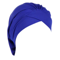 Ruffle Turban Solid Women Cap Wrap Fashion Hat Muslim Baseball Caps Offline Hat Ultimate Direction Hat