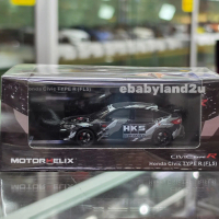 Motorhelix 1/64 Diecast Honda Civic Type R FL5 HKS Die Cast Model Car Collection