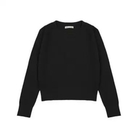 Greenlight Women's Knitted Crewneck Sweater Regular Fit Basic Kenai HP-C011225 L Black