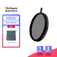 7artisans 7 artisans Variable ND Filter ND2-ND256(1.5-8 Stops) with HD 24 Multi-Layer Coatings Adjustable Neutral Density Filter