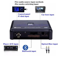 DSP audio processor lossless car power amplifier,Power: 50W*4，SNR：105db， 31-band EQ, 4 in 6 out, car audio modification