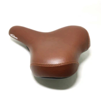 G185 Retro Vintage Leather Bicycle Saddle Custion Road Bike MTB Sport Saddle Brown Cycling Seat 27*2