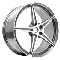 PCD 5-114.3 Alloy Wheel with Silver(20x8.5 Inches)forged Rims 18 20 Inch Passenger Car Wheels Rim Aluminum Alloy 17-24 Inch 4pcs