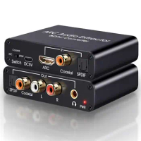 HDMI ARC Audio Extractor, Tendak 192KHz ARC Audio Extractor DAC Converter, Digital to Analog Audio Converter, Optical/SPDIF