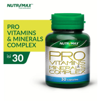 Nutrimax Pro Vitamins dan Minerals Complex Tablet Multivitamin Vitamin dan Kalsium  Isi 30 Kapsul