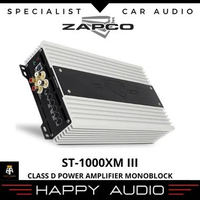 Power Amplifier Monoblock ZAPCO ST-1000XM III Class D 1050 Watt RMS Original