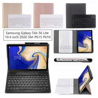 For Samsung Galaxy Tab S6 Lite 10.4'' 2020 SM-P615 P610 Keyboard Case High Quality with Stand Kids Flip Tablet Cover