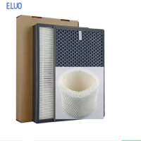 3Pcs Air Purifier Filter For Philips AC1215 AC1214 AC1210 AC1213 HEPA Filter 360*275*27mm + Activated Carbon Filter 360*275*10mm