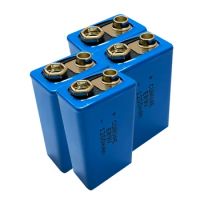 4PCS ER9V 1200mAh 9 Volt Li-SOCl2 Lithium Square Batteries Bateria for Smoke Alarm Lithium Lisoci2 Battery 6LR61 6F22
