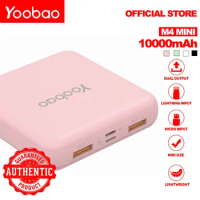 Yoobao M4 Mini 10000mah Power Bank Cube 2 Input 2 Output Small Size 37WH Portable Pocket Charger for Apple Huawei Xiaomi