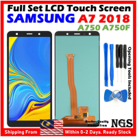 Suitable for AMOLED Full Set LCD Touch Screen Compatible For SAMSUNG Galaxy A7 2018 A750 A750F with