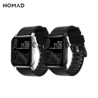 美國NOMAD Apple Watch專用職人防水機能皮革錶帶-49/45/44/42mm-黑