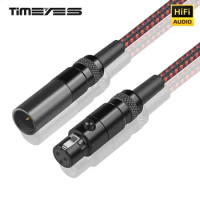 TIMEYES 3-Pin Mini-XLR Audio Adapter Cable Male To Female XLR Converter Cord for Headphone Camera Mixer Amplifier Etc