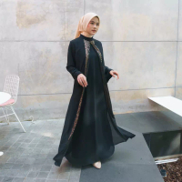 EPC Eddy P Chandra EPC Gamis Elisha - Black - Brocade Collection