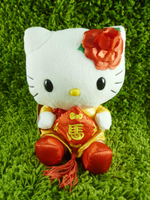 【震撼精品百貨】Hello Kitty 凱蒂貓~KITTY絨毛娃娃-玫瑰圖案-馬年