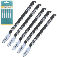 5pcs/lot 100mm Practical High-carbon Steel Reciprocating Saw Blades Straight Cutting Jig Saw for Woodworking/ Plastic PVC