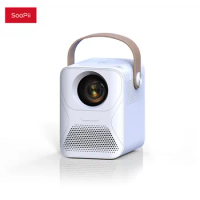 SooPii PR15 Smart WiFi Portable Projector 1080P Android 100ANSI Lumens Mini Projector AI Voice Home Theater 4K Video Projector