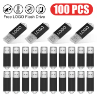 100Pcs/Lot Free Logo USB Flash Pen Drive 4GB 8GB 16GB 32GB Memory Stick Real Capacity U-disk Cle Usb