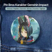 YWZL Pin Bros Karakter Genshin Impact Background Theme Can Badge Kaveh - YZ015 Aksesoris Clips
