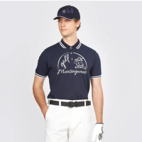 【Munsingwear】官方直營 企鵝牌 男款藏青色日本製吸濕速乾短袖POLO衫 MGTT2A01