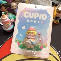 Popmart Pucky Spirit Baby Cupid Elevator Kawaii Action Anime Figure Cute Ornaments Figurines Model Dolls Gift Toys and Hobbies