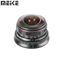 Meike 3.5mm f2.8 Ultra Wide Angle Manual Circular Fisheye Lens for Olympus Panasonic Lumix M4/3 Mount Camera G7 G9 GX8 GH4 GH5