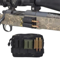 Tactical Ammo Pouch 7.62MM Buttstock Cartridge Mini Pouch Gun Airsoft Bullet Bag Airsoft Gun Rifle Cartridge Holder Hunting Gear
