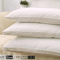 【LUST】五星級飯店專用-羽絨枕 /羽毛枕/100%純棉表布