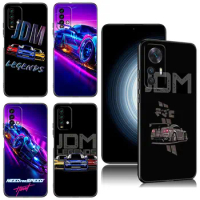 Sports Car JDM Drift Phone Case For Xiaomi Redmi Note 5 6 7 K40 K60 Pro 7A 8A 9A 9C 9i 9T 10A 10C 12C A1 A2 Plus 4G Black Cover