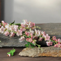 70cm Artificial Peach Blossom Branch Plum Blossom Cherry Blossom Wedding Home Decorative Flower Home Flower Arrangement