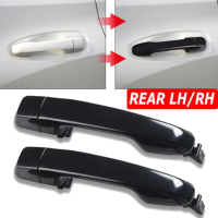 Bộ 2 tay nắm cửa ngoài màu đen cho Toyota Prado dòng J150, mã 69211 và 60090