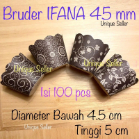 [100 pcs] Ifana Bruder Muffin Cup 45 mm / Cupcake Case Ifana 4.5 cm / Cup Ifana 45 mm / Muffin Cup 4