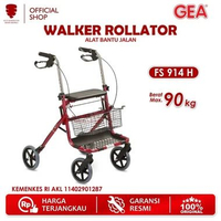 GEA Walker Roda Rollator Rolator FS914H Alat Bantu Jalan FS 914 H Medis