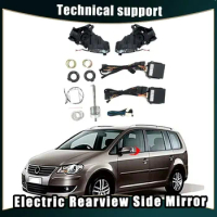 Car Mirror Electric Automatic Rearview Mirror Folding System Side Mirrors Folded Motor Kit Modules for VW TOURAN L 2017-2023