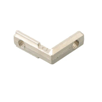 Durable T Joint Brackets Slot Corner Rack Zinc Alloy 20pcs Nickel Plating For European Standard Aluminum Profiles